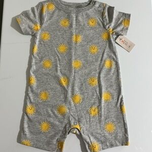 Garanimals Gray and Yellow Sunburst Bodysuit